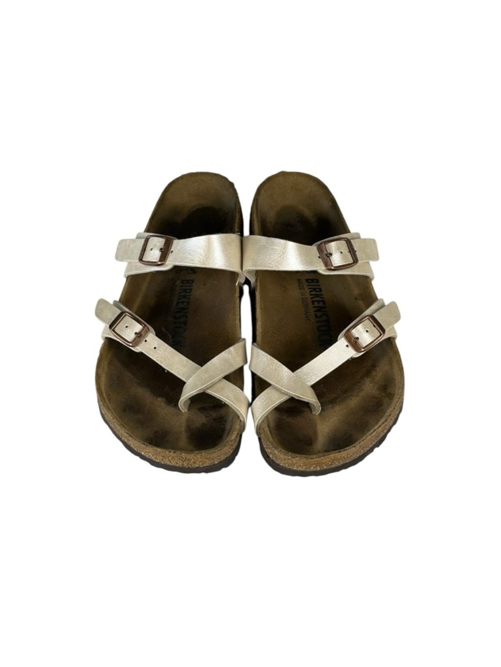 Women's Birkenstock MayariBirko-Flor "Graceful Pearl White" Sz. 37 6.5-7 - Picture 5 of 7